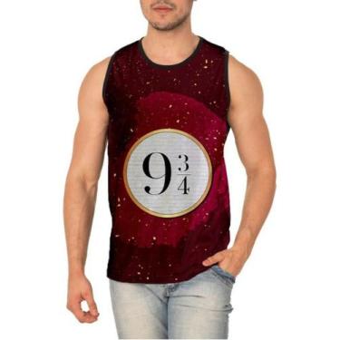 Imagem de Camiseta Regata Harry Potter Plataforma 9 3/4 Ref:215 - smoke, Preto, 