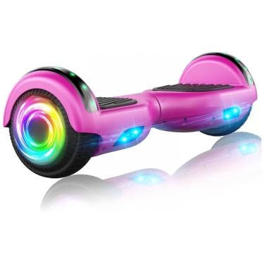 Imagem de Hoverboard SISIGAD para Crianças de 6 a 12 Anos, com Alto-falante Bluetooth Integrado e Rodas com Luzes Coloridas de 6,5 Polegadas