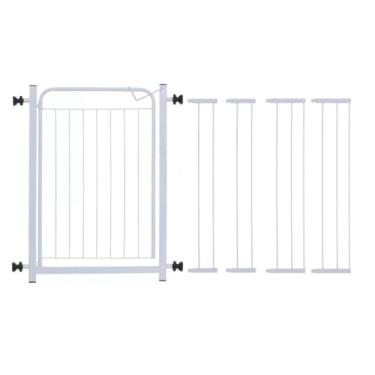 Imagem de Portao Grade Para Cachorros Cercado Pet Ajustavel 78cm Ate 153cm Protecao Segura Para Caes e Criancas(Branco 78cm A 143cm)