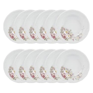 Imagem de Jogo De Pratos Fundo 12 Peças Eterna Porcelana Schmidt