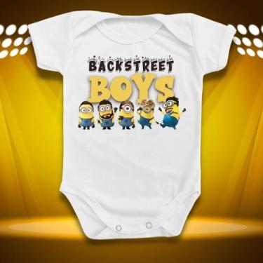 Imagem de Body Roupa Bebê Bsb Backstreet Boys Música Minions Divertido - Borizin
