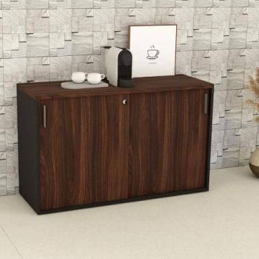 Imagem de Armário para Escritório Baixo com 2 Portas de Correr e Chave 120cm x 4