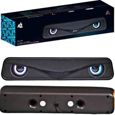 Imagem de Caixa De Som Para Tv Smart Soundbar Subwoofer Pc Rgb Usb P2 kP-RO830 K