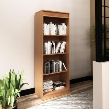 Imagem de Estante Escritório 60 Cm Multimóveis Cr25047 Amêndoa - MULTIMOVEIS