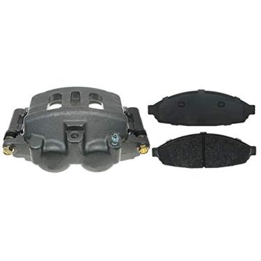 Imagem de ACDelco Specialty 18R2014PV Conjunto de pinça de freio a disco frontal do motorista com pastilhas semi-metálicas (polícia carregada), remanufaturado