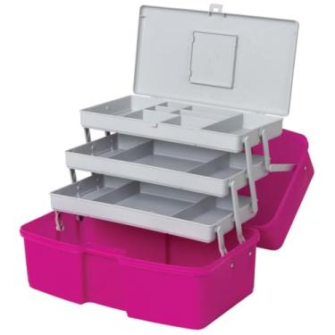 Imagem de Maleta Organizadora, Maleta Feminina Fashion Bag 3 Bandejas Pesca Odonto Manicure(ROSA)