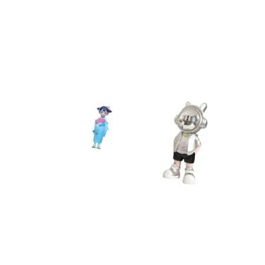 Imagem de Fenteer Estátua de Gueixa Kabuki Asiática Ornamento de Mesa Estatueta Moderna para Quarto, Prateleira de Casa de Campo Escrivaninha Presente de Ina