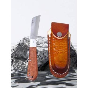 Imagem de Canivete Tradicional Grande Madeira Muripiranga Lâmina Inox Bainha Car