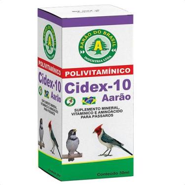 Imagem de Cidex 10 Aarão 30ml - Polivitamínico para Pássaros e Aves