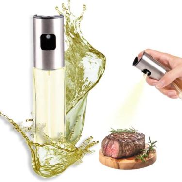 Imagem de Spray Borrifador de Azeite e Óleo 100ml Cozinha Inox Vidro Air Fryer S