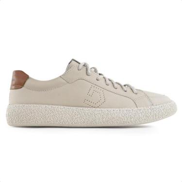 Imagem de Sapatênis Democrata Denim Bora Masculino, 40, Creme, Bege