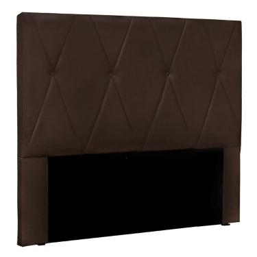 Imagem de Cabeceira Queen 1,60m ávila Suede Marrom - Pallazio