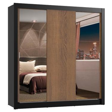 Imagem de Guarda Roupa Casal 3 Portas de Correr com Espelhos Madesa