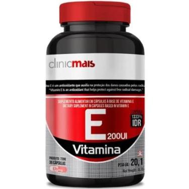 Imagem de VITAMINA E 200UI POR CÁPSULA 1333% DA IDR 30 CÁPSULAS - CLINICMAIS-Unissex