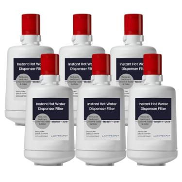 Imagem de Ladyteapot Cartucho de filtro de água F-201R, substituição compatível com cartucho de filtro de água InSinkErator F-201R para dispensador de água quente (pacote com 6)