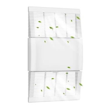 Imagem de 89852000 / S89852000 Grade de aquecedor de teto de substituição e tampa de ventilação – grade e lente do exaustor de banheiro branca, compatível com modelos Broan-NuTone 605P, 660, 660P, 660RP, 665