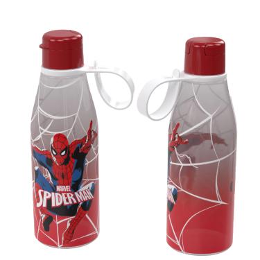 Imagem de Garrafa Squeeze Abre Fácil Plasútil Spider Degradê Vermelha 530ml