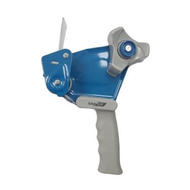 Imagem de MaxCril Aplicador de Fita Adesiva Profissional, Azul, Metal e Plástico, para Fitas até 50mm, Uso em Embalagens e Fechamento de Caixas