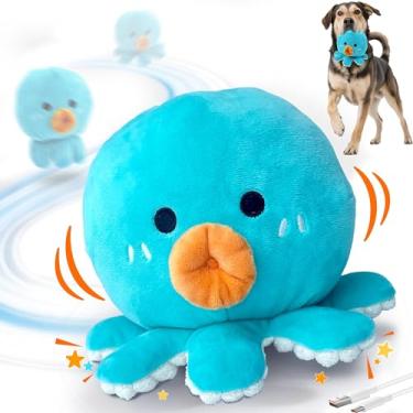 Imagem de Brinquedos interativos para cães, brinquedo de cachorro em movimento para mantê-los ocupados, brinquedo automático para cães quicando/bola vibratória com música de salto, modo silencioso, recarregável