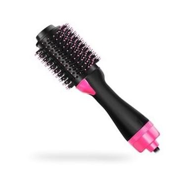 Imagem de Escova Secadora 110/220v Alisador Elétrica Escova de ar quente Modeladores de cabelo Com 3 Em1 (Rosa,220V)