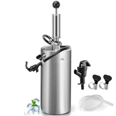 Imagem de 3,628 g Prata 3,6L Mini Barril Tap Pump Growler Tap System