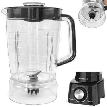 Imagem de Copo de liquidificador Compatível Mondial L850 L900w turbo Cristal Pre
