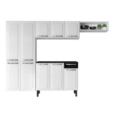 Imagem de Cozinha Completa Rose Branca E Preta Em Aço 4 Peças