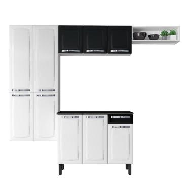 Imagem de Cozinha Completa Rose Branca Em Aço 4 Peças