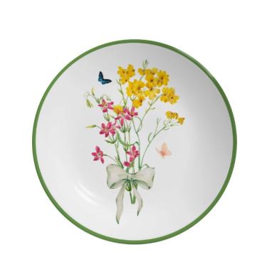 Imagem de Jogo 10 Pratos Sobremesa Coup Jardim Campestre 21cm Cerâmica Alleanza