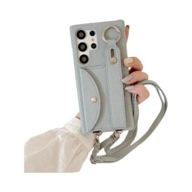 Imagem de Capa De Carteira Com Alça Transversal Para Samsung Galaxy S24 FE S23 S