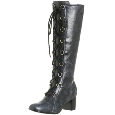 Imagem de Natural Comfort Bota Spiril de cano alto com cadarço, Couro marinho, 10