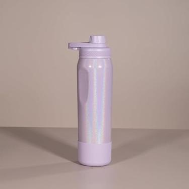 Imagem de Garrafa Térmica de Água Inox Rainbow - 650ml ou 950ml, Ideal para Academia Esportes e Dia a Dia Mantém Bebidas Geladas por Muito Tempo(Lilás,Personalizado 650ml)
