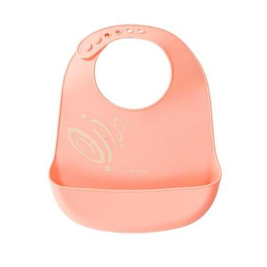 Imagem de Babador de silicone com Cata-migalhas Twibex (Rosa)