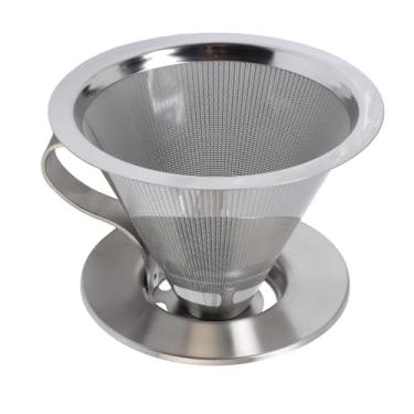 Imagem de LiebeWH Gotejador de café Em Aço Inoxidável, Filtro de Malha 300, Cafeteira Portátil para Viagens Com Enxágue Fácil e Design Destacável