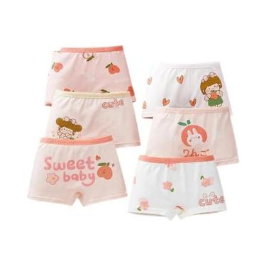 Imagem de Calcinhas De Algodão Macio Para Meninas, Pacote Com 6, Cuecas Boxer La