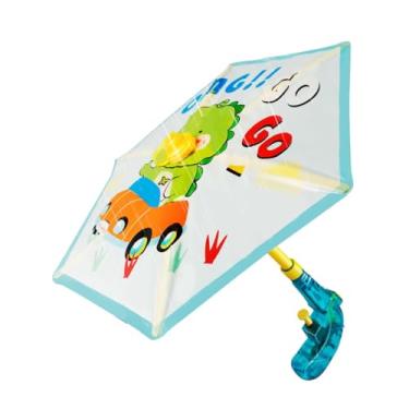 Imagem de MERIGLARE Brinquedo de luta aquática com spray de água tipo guarda-chuva, brinquedo interativo exclusivo para praia, piscina e quintal para meninos, Dinossauro