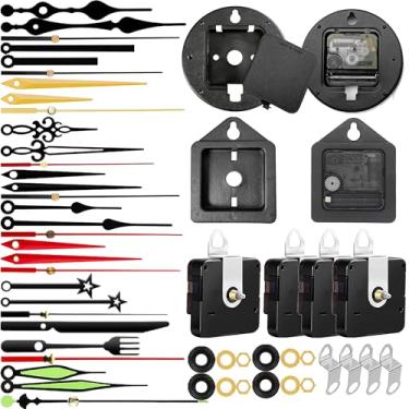 Imagem de Mecanismo de movimento de quartzo de alto torque kit de relógio de substituição com capas protetoras pares de ponteiros de relógio para reparo peças de relógio comprimentos de eixo 16 mm