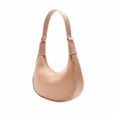 Imagem de Bolsa Feminina Meia Lua Branca Pequena (CAQUI CLARO, 2 UNIDADES)