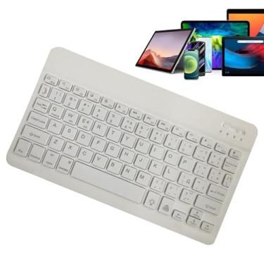 Imagem de Teclado Sem Fio,Teclado Sem Fios Portátil - Fios Delgado para Smartphone | para Casa Escritório Jogo Transmissão em Direto Programação Edição de Vídeo Homens Mulheres