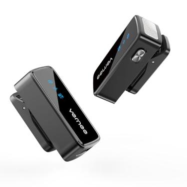 Imagem de Microfone Lavalier sem fio para iPhone 16 15, Android, tablet, PC, mini microfone, redução de ruído de IA de 3 níveis, microfone para iPhone para gravação de vídeo/Vlog/TikTok/YouTube