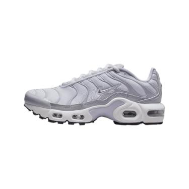 Imagem de Nike Tênis de corrida infantil Air Max Plus GS, Prata metálica branca 108, 17