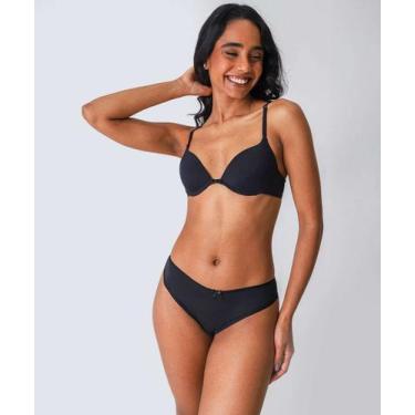 Imagem de Calcinha Biquíni Recorte Renda Marisa-87085, Preto, GG