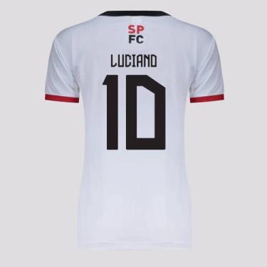 Imagem de Camisa São Paulo Tela 10 Luciano Feminina Branca - Braziline, P