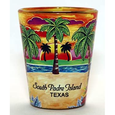 Imagem de Copo de shot South Padre Island Texas Yellow Palms
