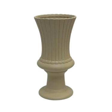 Imagem de Vaso Decorativo Charme Pequeno – Elegância para Sala, Escritório e Eventos, Design Sofisticado(Amarula Fosco)