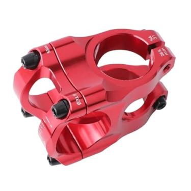 Imagem de Mesa de guidão MTB 31,8mm para bicicleta de estrada/montanha, ponte curta, potência, liga de alumínio, ultraleve.(Red)