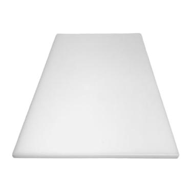 Imagem de Tábua de Corte Profissional em Polietileno PEAD 50x30cm Espessura 10mm Branca para Carnes e Alimentos(Branco)