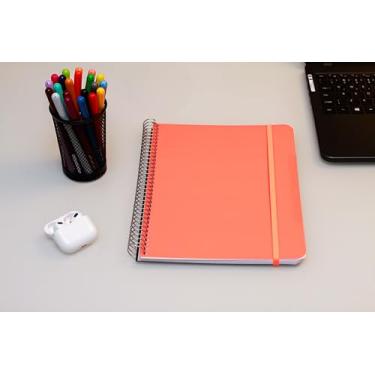 Imagem de Confetti Caderno Escolar Universitario 80 Fls - Neon - Laranja