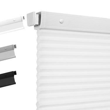 Imagem de Boolegon Persianas celulares sem perfuração para janelas internas, persianas de colmeia com isolamento térmico e redução de ruído, persianas sem fio, fácil de instalar, 68,5 cm L x 164 A, filtro de