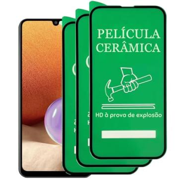 Imagem de Película Protetora de Tela Cerâmica para Samsung Galaxy A32 4G, 3 Unidades, Anti-riscos, Cobertura Total